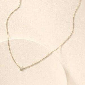 Stella & Dot Mini Pave Star Gold Necklace